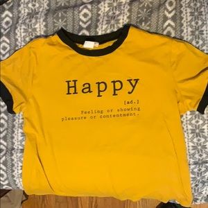 95% cotton 5% spandex T shirt